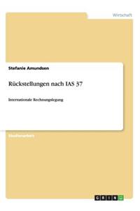 Rückstellungen nach IAS 37