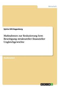 Maßnahmen zur Reduzierung bzw. Beseitigung struktureller finanzieller Ungleichgewichte