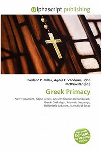 Greek Primacy