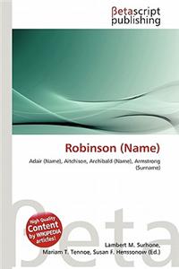 Robinson (Name)