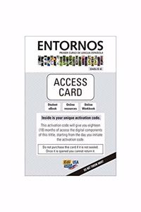 Entornos in Three Parts / Part 1 (Units 0-6) 1 Year Student Digital Access Code (Std. eBook + Eleteca + Ow)