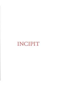 Incipit