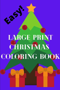 Easy Large Print Christmas Coloring Book