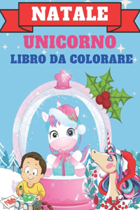 Natale Unicorno Libro Da Colorare