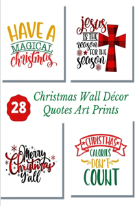 Christmas Wall Décor Quotes Art Prints