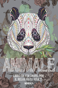 Libro da colorare per il relax degli adulti - Mandala - Animale