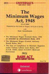 The Minimum Wages Act, 1948- Bare Act With Short Notes [2021 Edn]
