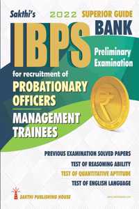 Bank IBPS Probationary Officers Management Trainees Preliminary Exam