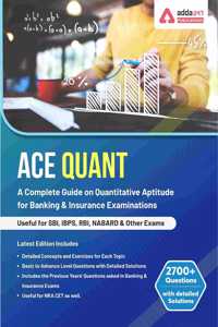 Ace Quantitative Aptitude Book For Banking And Insurance (Third English Medium Edition)