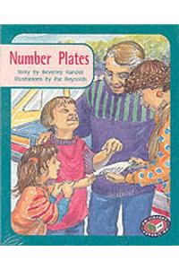 PM Turquoise Set B Fiction - Number Plates (x6)