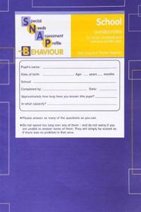 SNAP-B Pupil Assessment (Special Needs Assessment Profile-Behaviour)