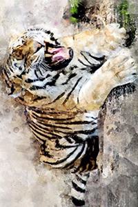 Yawning Tiger in Watercolor Journal