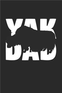 Yak Notebook 'Yak Dad' - Yak Diary - Father's Day Gift for Animal Lover - Mens Writing Journal