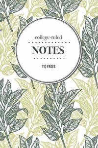 College-Ruled Notes