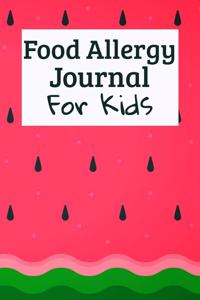 Food Allergy Journal For Kids