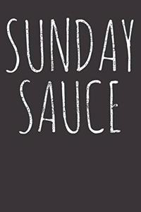 Sunday Sauce Notebook Journal