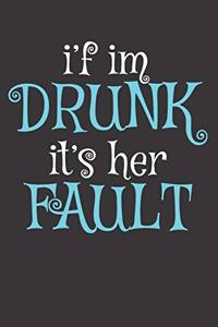 Drunk Drinking Alcohol Couples Notebook Journal