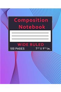 Composition Notebook Wide Ruled