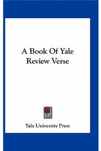 A Book of Yale Review Verse