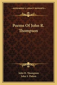 Poems of John R. Thompson