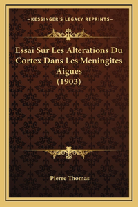 Essai Sur Les Alterations Du Cortex Dans Les Meningites Aigues (1903)