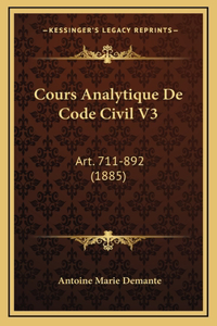 Cours Analytique De Code Civil V3