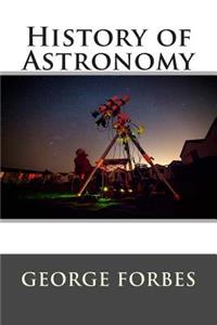 History of Astronomy