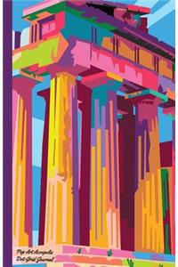Pop Art Acropolis Dot-Grid Journal