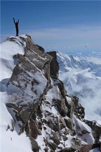 Mountain Climber at the Summit Adventure Journal