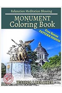 Monument Coloring Book Relaxation Meditation Blessing