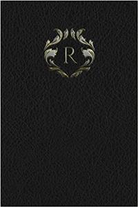 Monogram R Any Day Planner Notebook