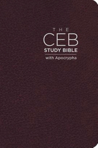 Study Bible-Ceb: Common English Bible, Cordovan Bonded Leather, with Apocrypha