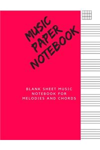 Music Paper Notebook