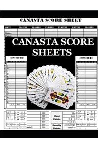 Canasta Score Sheets