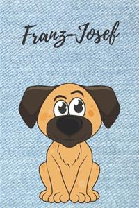 personalisiertes Notizbuch Hunde / Malbuch / Kritzelbuch / Tagebuch / Notizheft / Journal / DIN A5 / Geschenke Franz-Josef