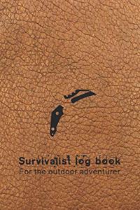 Survival log book for the outdoor adventurer