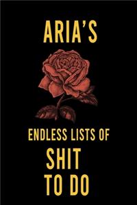 Aria's Endless Lists of Shit to do