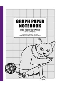 Graph Paper Notebook 1 Inch Squares