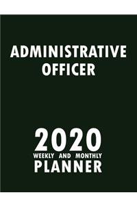 Administrative Officer 2020 Weekly and Monthly Planner