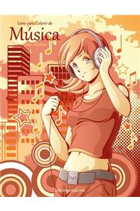 Livro para Colorir de Música para Adultos