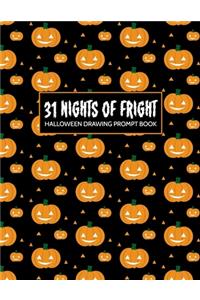 31 Nights of Fright Halloween Drawing Prompt Book