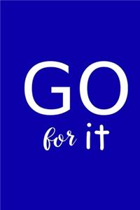 2020 Weekly Planner Motivational Saying Go For It 134 Pages