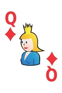 Queen Of Diamonds Notebook