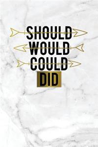 Should Would Could Did