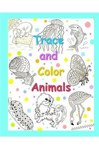 Trace and Color Animals