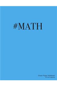 Graph Paper Notebook 1/4 inch squares
