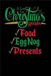 Christmas Goals Food Eggnog Presents