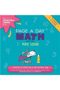 Page a Day Math Subtraction & Counting Book 2: Subtraction 1 from Numbers 1-11