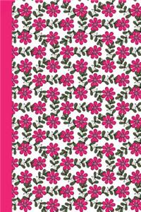 Sketchbook: Daisies (Pink) 6x9 - Blank Journal with No Lines - Journal Notebook with Unlined Pages for Drawing and Writing on Blank Paper
