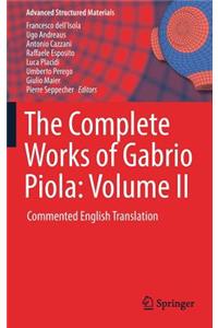 Complete Works of Gabrio Piola: Volume II